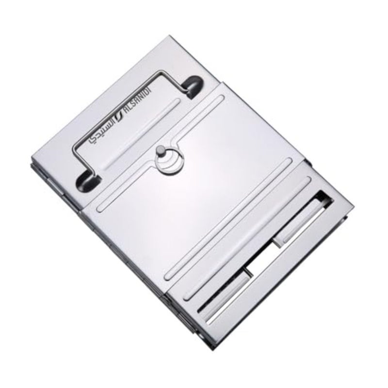 Multi-Use Charcoal and Firewood Stove Stainless Steel Silver 27 × 21 × 21 cm - Image 5