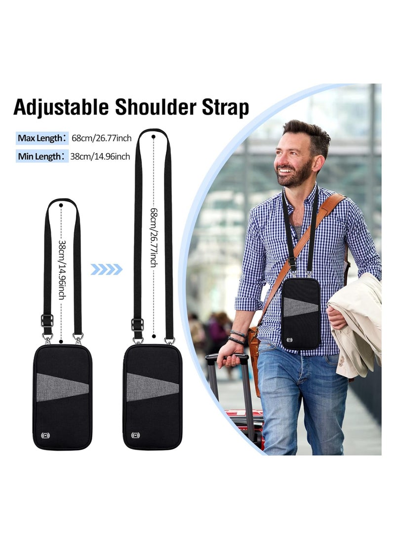 Travel Passport Wallet Organizer with RFID Blocking, Waterproof Multi-Passport Holder for Family Travel, Secure Document Organizer for All Your Travel Needs. - Image 5