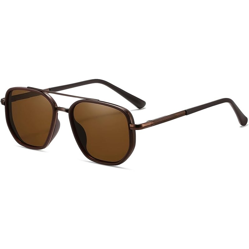 kimorn Polarized Aviator Sunglasses for Women Retro Square Frame Sun Glasses UV400 Protection Shades - Image 1