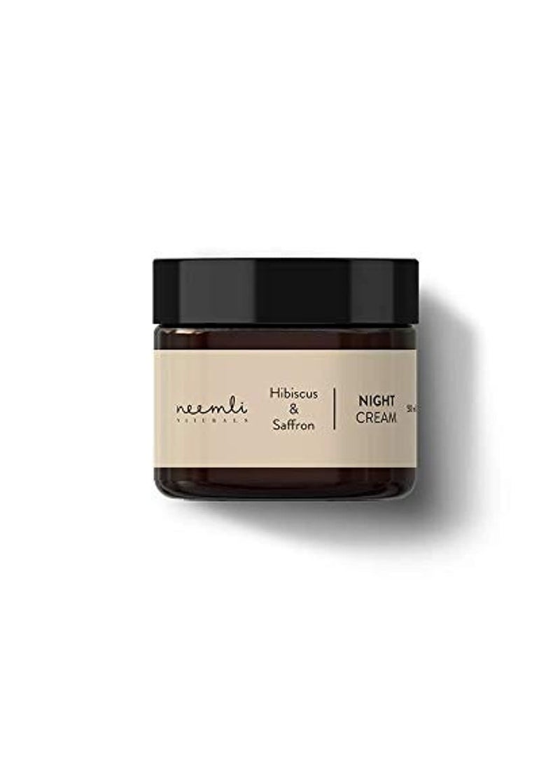 Neemli Naturals Neemli Naturals Hibiscus & Saffron Night Cream, Repairs and Regenerates, Hydrates, Vitamin-Rich Velvety Night Cream, 50 ml (Pack of 1) 