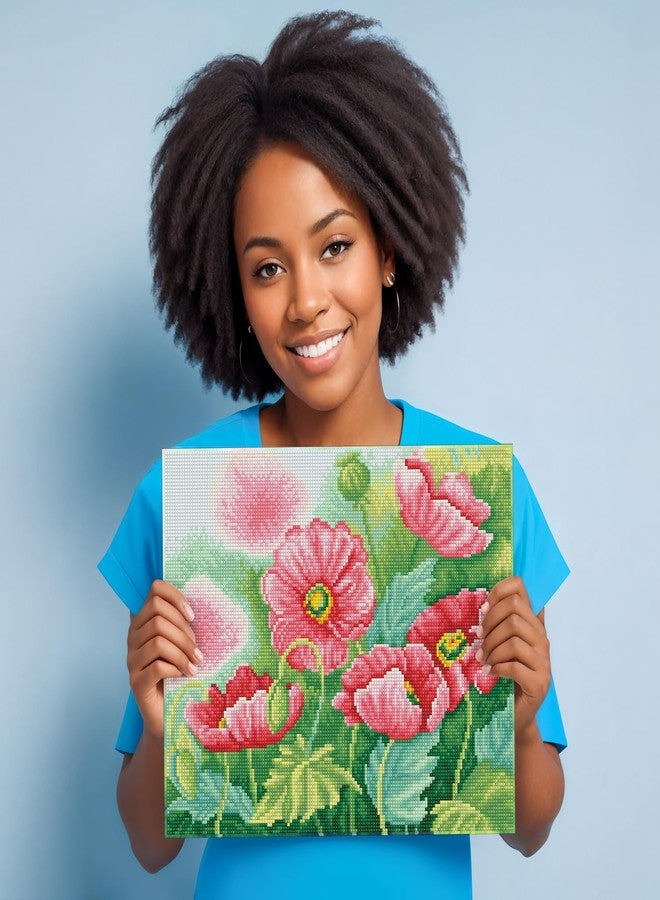 DIAMOND DOTZ Watercolour Poppies Diamond Painting Kits for Adults - Diamond Art Kits a Relaxing Creative Craft Kit with Dotz Gems 11.8x14.6 - Image 3