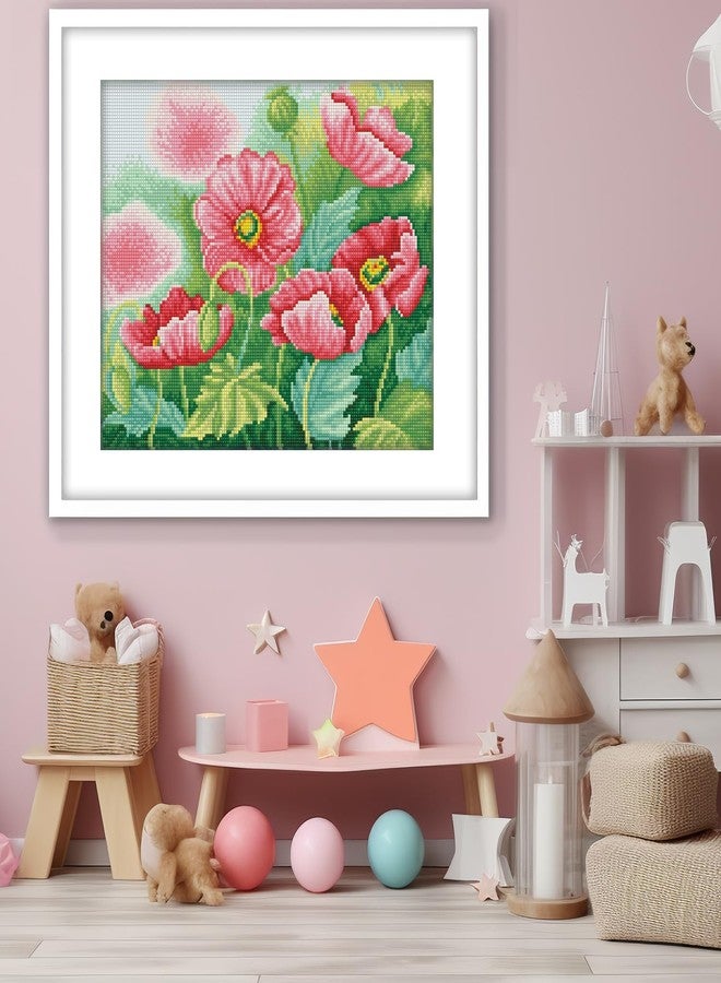 DIAMOND DOTZ Watercolour Poppies Diamond Painting Kits for Adults - Diamond Art Kits a Relaxing Creative Craft Kit with Dotz Gems 11.8x14.6 - Image 4