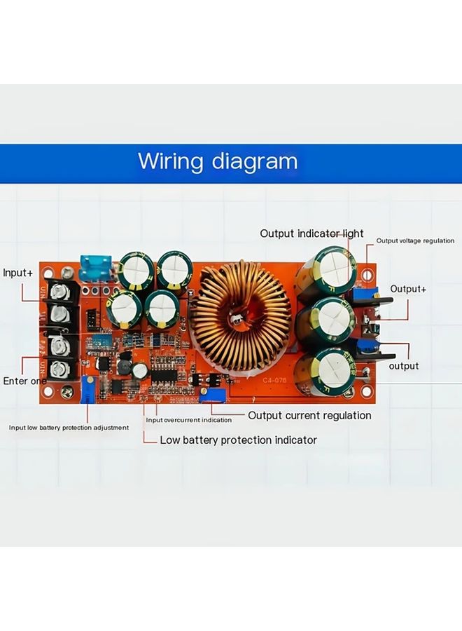 Model 177 1200W 20A DC DC Boost Converter Adjustable Voltage Current Power Supply Module - Image 2