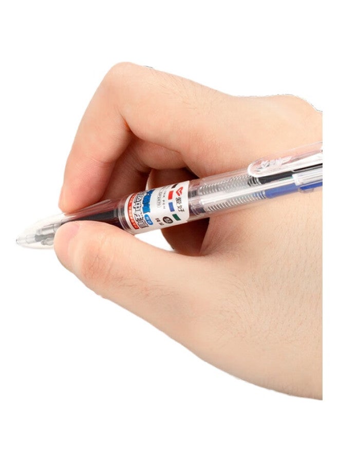 AIHAO [Back To School Essential] Aihao Four-Color Gel Pens For Students And Teachers, Journaling, Note-Taking, Multi-Core, Multi-Functional, Water-Based, Retractable Pens Transparent 2-Pack Gp247 - Image 2