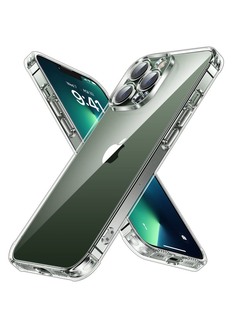 Clear Case for iPhone 13 Pro Crystal Clear Shock Absorption Bumper Transparent Soft Shockproof Cover Anti Scratch  - Image 1