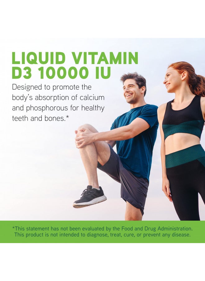 Davinci DAVINCI Labs Liquid Vitamin D3 10,000 IU - Dietary Supplement to Support Bone Health, Blood Pressure, Calcium Balance and Immune System* - with Vitamin D3 10,000 IU - Gluten-Free - Vegetarian - 30 ml  - Image 3