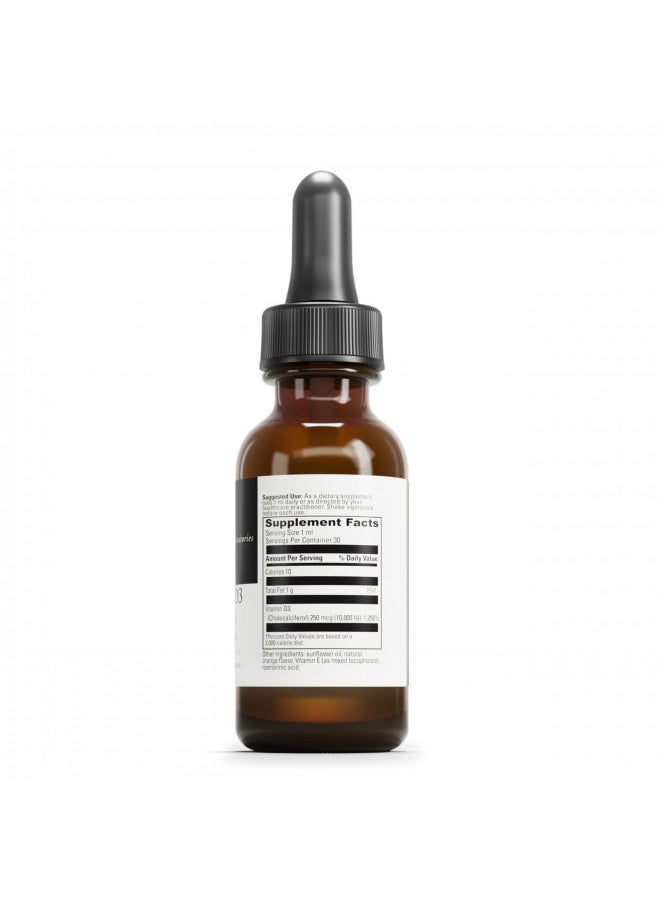 Davinci DAVINCI Labs Liquid Vitamin D3 10,000 IU - Dietary Supplement to Support Bone Health, Blood Pressure, Calcium Balance and Immune System* - with Vitamin D3 10,000 IU - Gluten-Free - Vegetarian - 30 ml  - Image 2