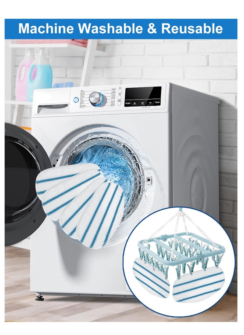 Generic - Steam Mop Pads Compatible with PurSteam ThermaPro 10-in-1 & 211 Steam Mop Cleaner, Washable & Reusable Microfiber Replacement Pads for Effective Floor Cleaning (8 Pack) - Image 1
