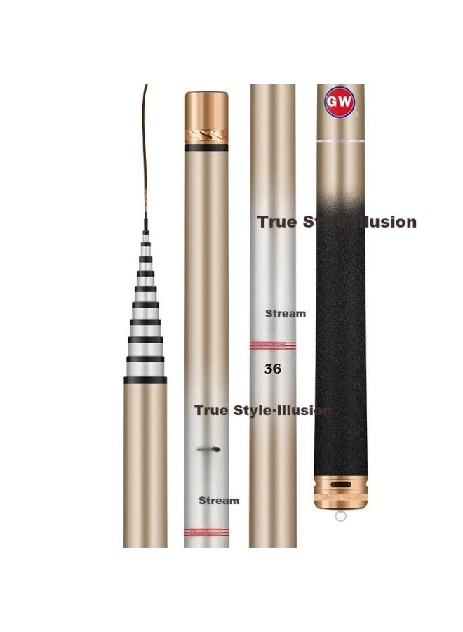 Gw 5.4m Zhenwu G20 Ultra Short Section Fishing Rod Hand Rod Super Light Super Hard Fishing Rod Stream Rod Fishing Rod Fishing Rod Fishing Tackle - Image 2
