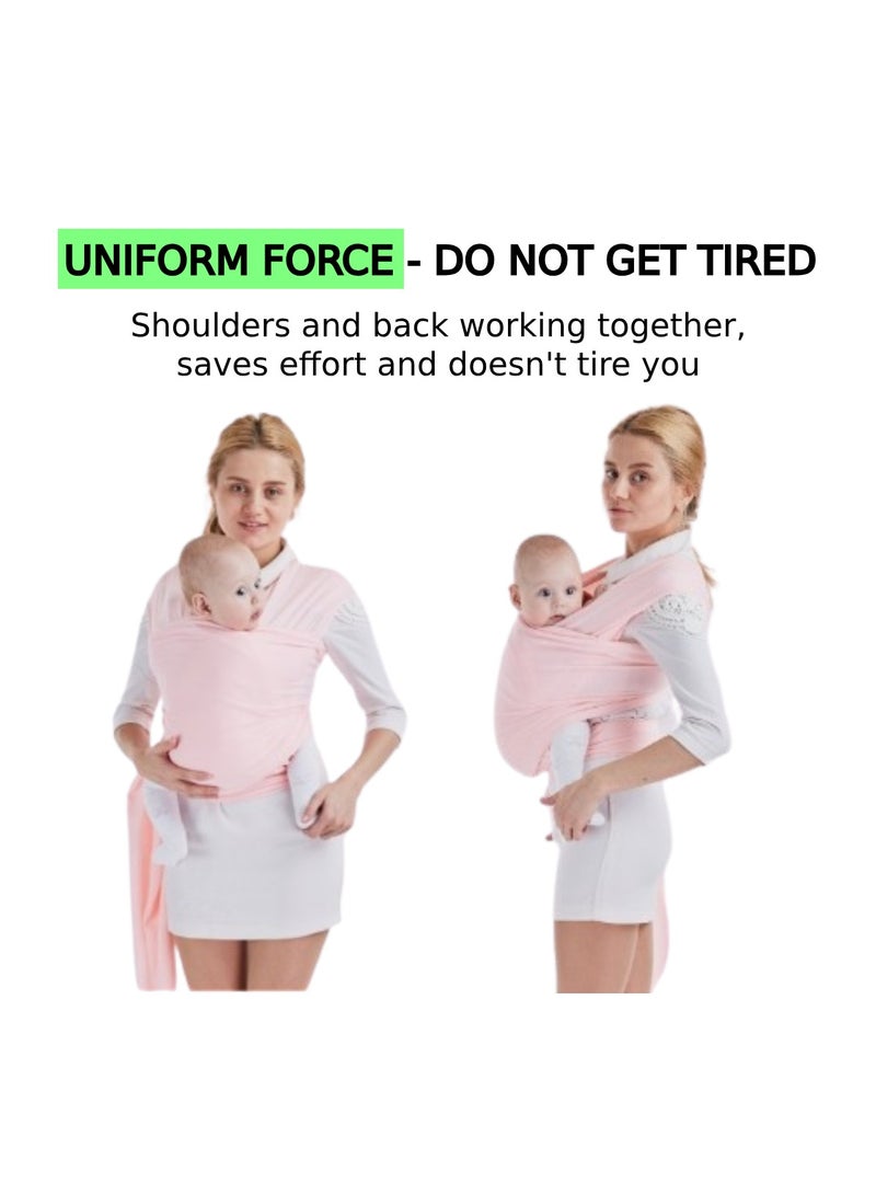 Urban Utility Premium Baby Carrier Wrap, Adjustable, Soft Fabric, Hands-Free Comfort for Newborns, Secure and Convenient Way to Carry Your Baby, Enhance Bonding - Image 3