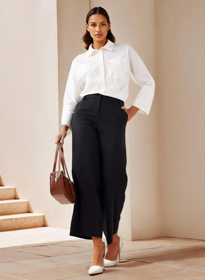 Splash FAV Semi-Elasticated Waist Trousers with Pockets and Belt Loops