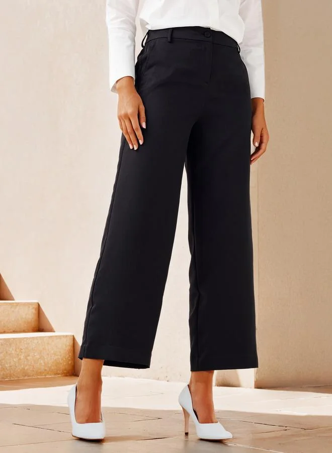 Splash FAV Semi-Elasticated Waist Trousers with Pockets and Belt Loops