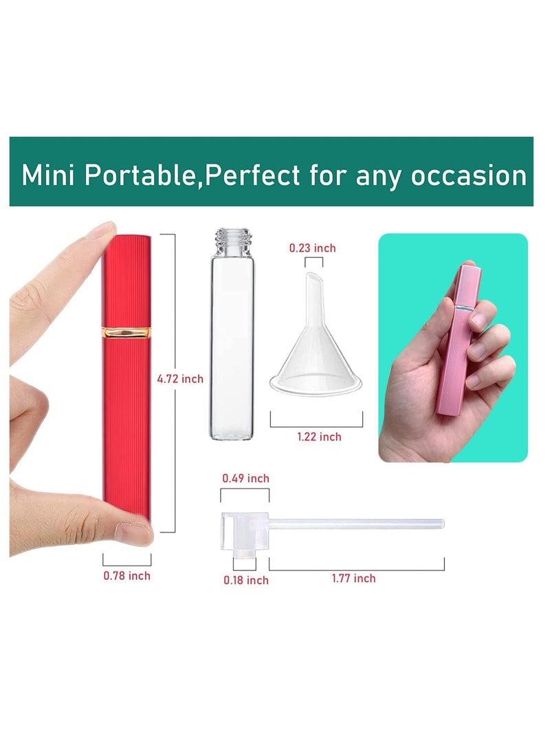 Generic - Perfume Atomizer Bottle Refillable Mini Portable Spray Bottle Scent Pump Case With Dispenser tool for Out Side Work Travel Fitness 12ML - Image 1