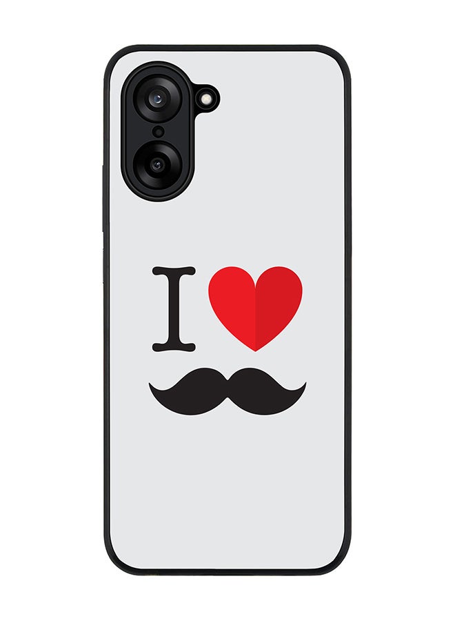 Stylizedd For OnePlus Nord CE5 / Ace 5 Racing Case,Slim fit Camera Protection, Shockproof Thin Phone cover  - I Love Moustashe