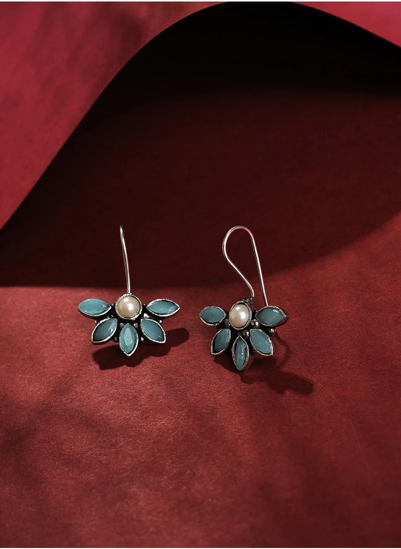 SOHI Floral Drop Earrings