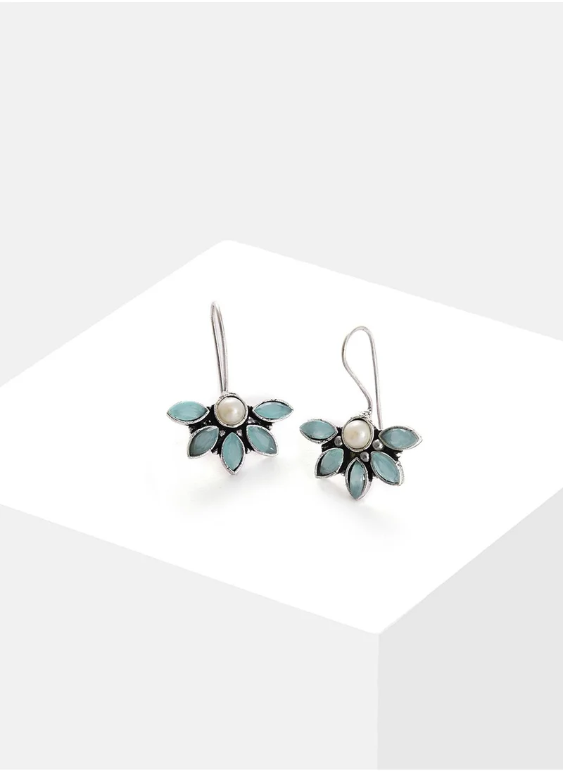 SOHI Floral Drop Earrings