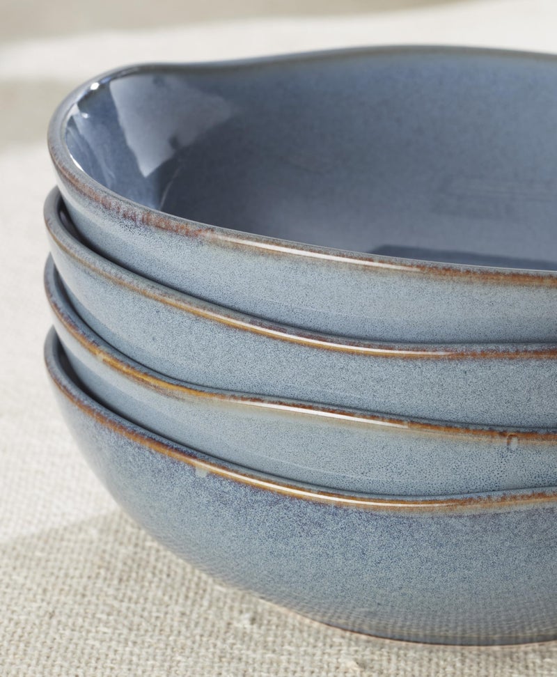 Oneida 899209 Organic Shades Blue Pasta Bowls, Set Of 4, Service For 4 - Image 3