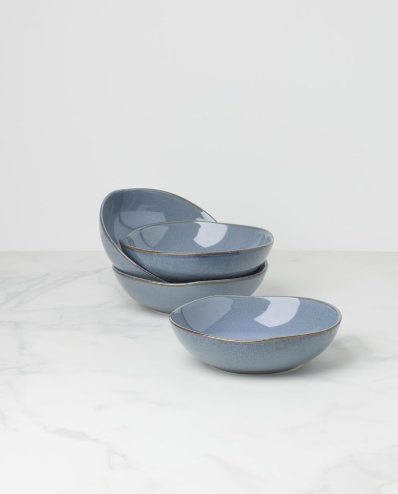 Oneida 899209 Organic Shades Blue Pasta Bowls, Set Of 4, Service For 4 - Image 2