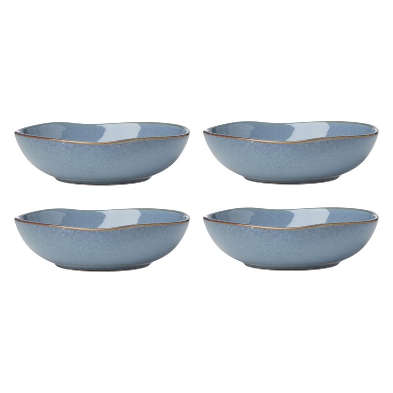 Oneida 899209 Organic Shades Blue Pasta Bowls, Set Of 4, Service For 4 - Image 1
