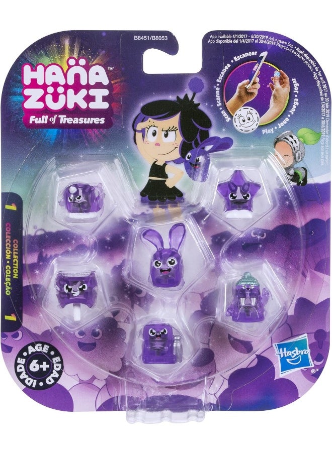 Hanazuki - Hanazuki Treasure 6-Pack Purple/Courageous (Collection 1) - Image 1