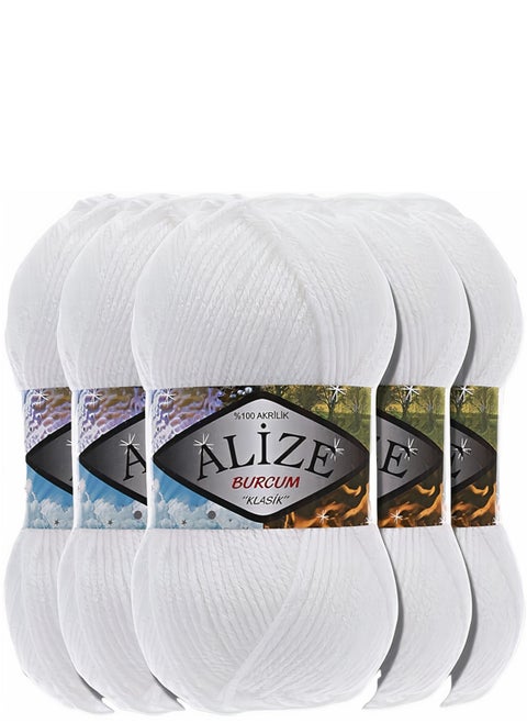 ALIZE 100 weight white crochet thread (3 pieces)