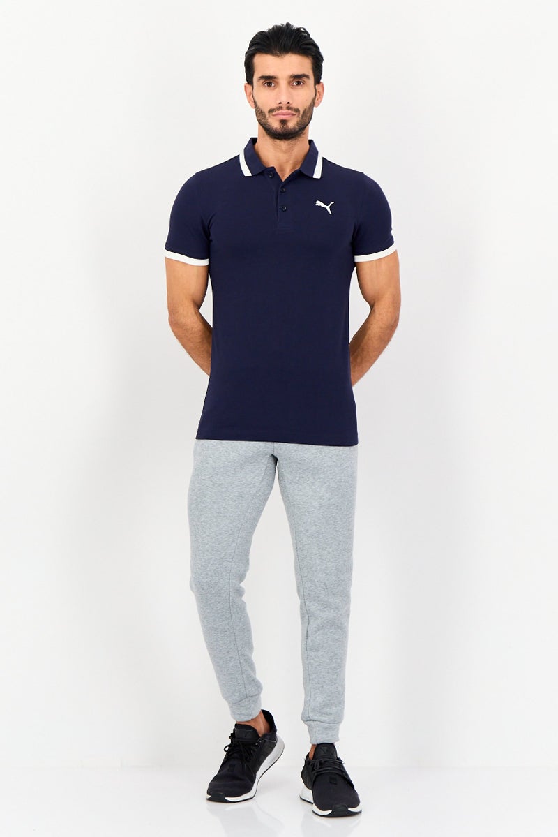 PUMA تي شيرت بولو للرجال بأكمام قصيرة مناسب للرياضة في الهواء الطلق، Navy - Image 4