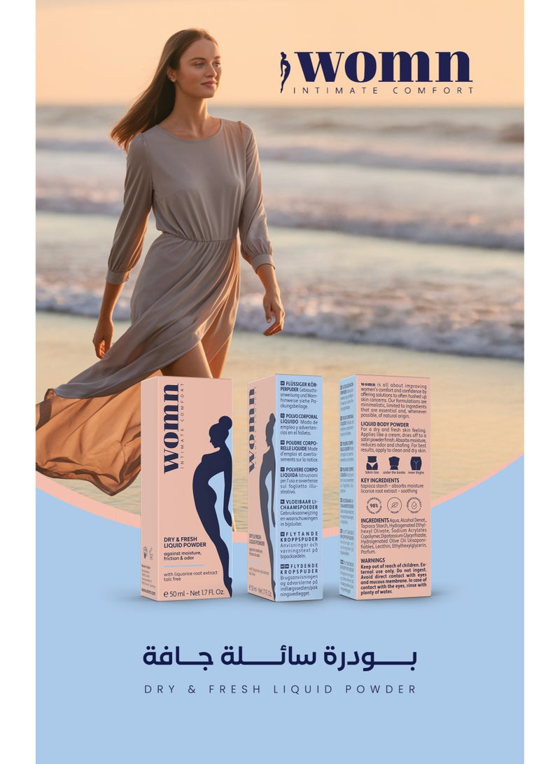 وومن بودرة WOMN السائلة للمناطق الحساسة – 50 مل - Image 3