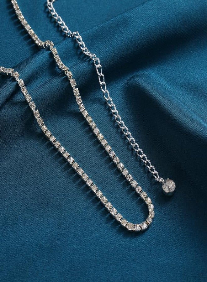 POYAMUSE Heart Shaped Waist Chain, Belt Chain, Necklace, Handbag Chain for Women Fashionable Sexy Body Jewelry (Crystal) - Image 4