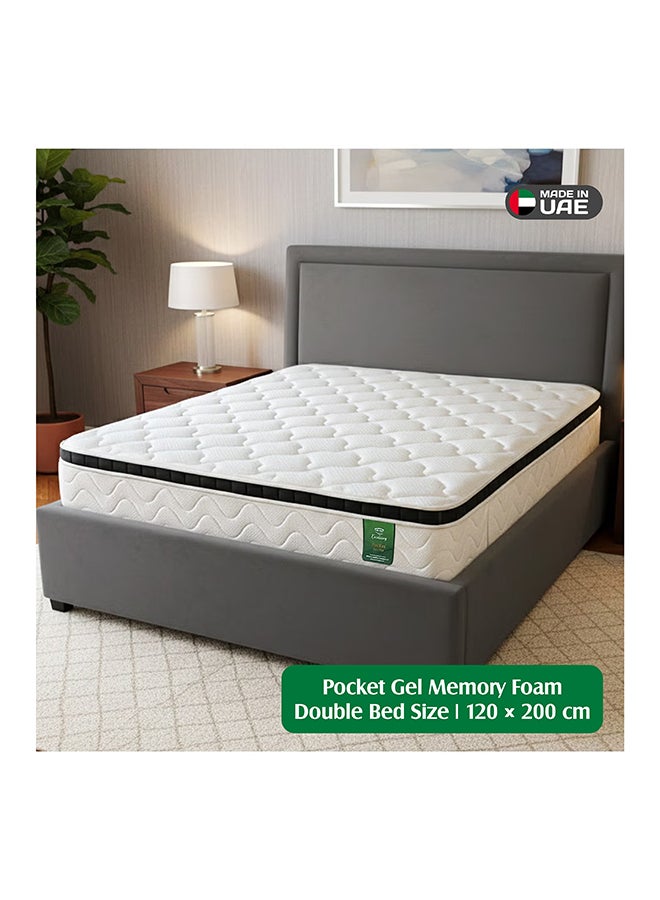 EASELIVING Hybrid Gel Memory Foam Mattress - 30cm Double Bed Medium Firm Mattress | Pocket Spring Mattress with Cooling Comfort, Edge Support and Pressure Relief | 10-Year Warranty (120x200 cm) - Image 1