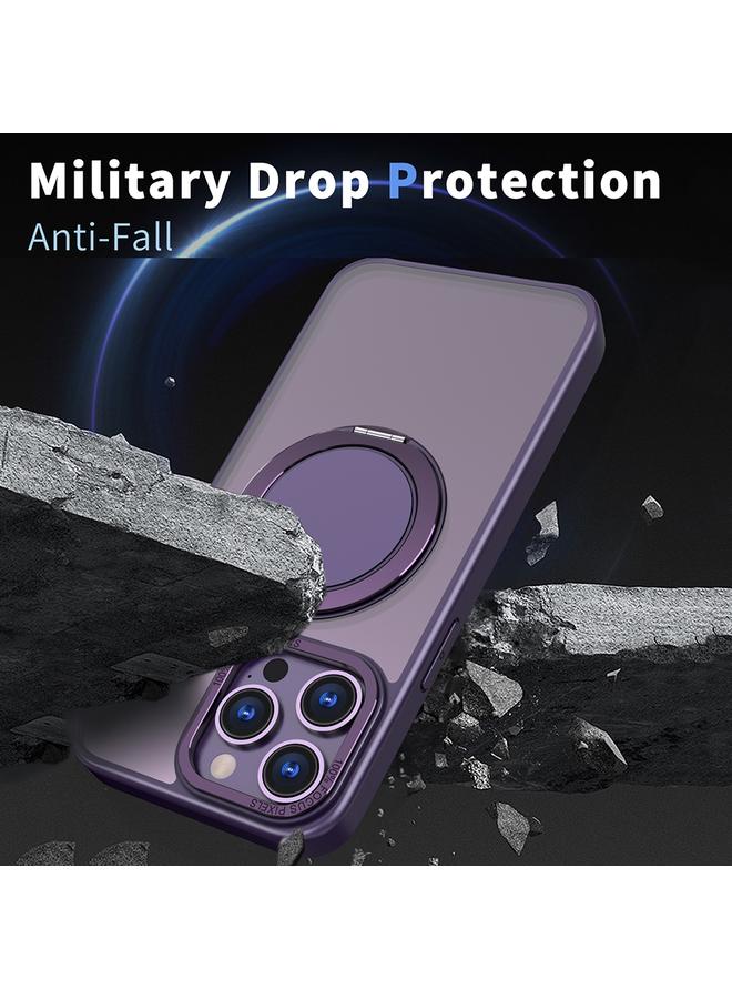 S-TOP Case For iPhone 13 Pro 360-degree Rotating MagSafe Magnetic Holder Phone Case - Image 3