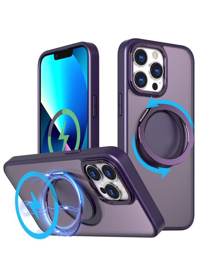 S-TOP Case For iPhone 13 Pro 360-degree Rotating MagSafe Magnetic Holder Phone Case - Image 1