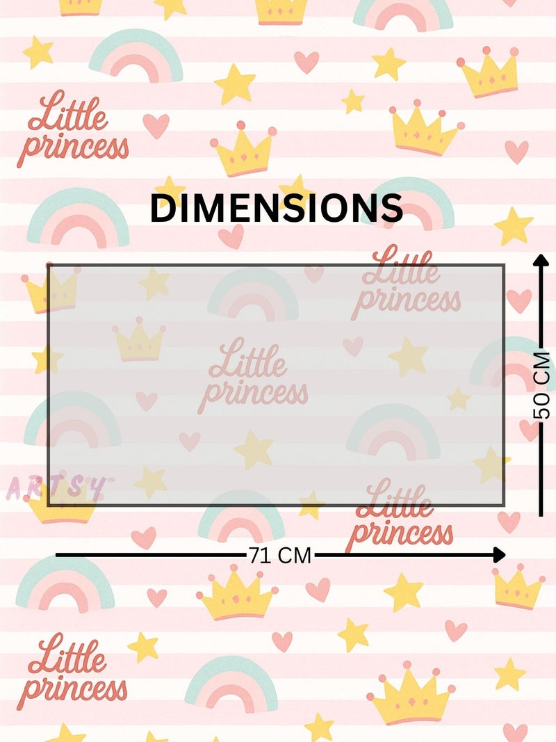 ARTSY® Little Princess Gift Wrapping Paper Roll Pack of 5 – Premium Kraft Paper Sheets Gift Packing – 50 x 70 cm Each - Image 5