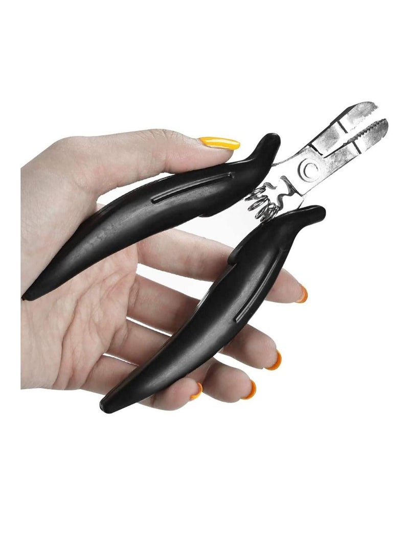 Y&D Mini Pliers, for Hair Extensions, Apply and Remove, Flat Shape Plier, For Use With Micro Rings Pre Bonded Extensions Pliers  - Image 4