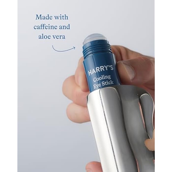 Harry's Cooling Eye Kit for Men - Gua Sha Depuffing Facial Massage Tool and Cooling Eye Stick - Image 5
