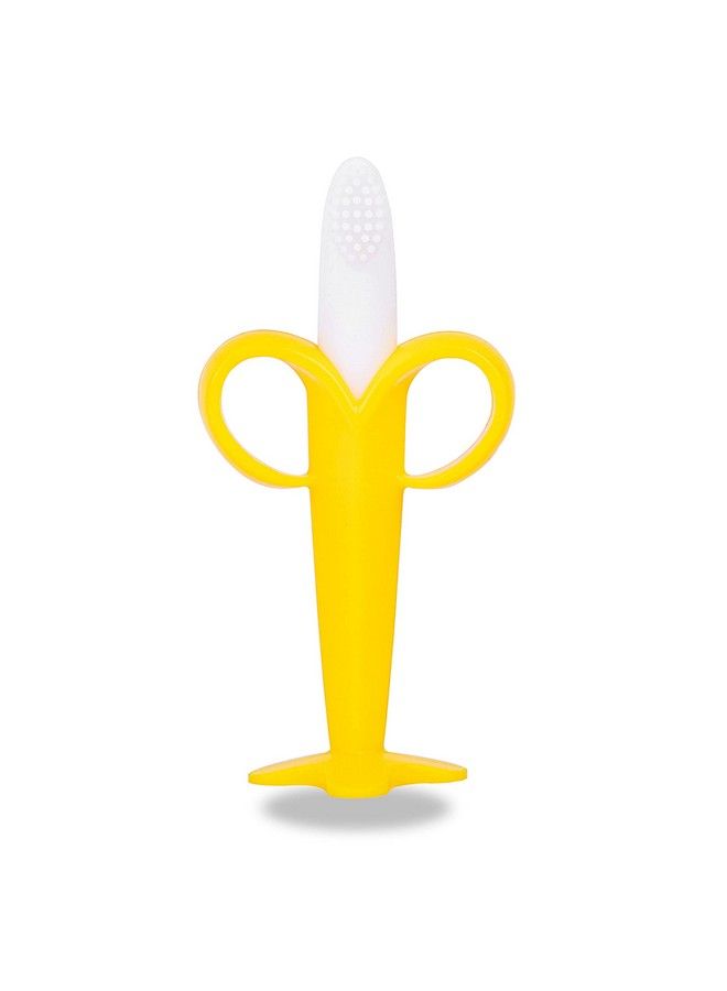 DaKos Teether Soother For New Born Teether And Soother For Baby Baby Mitten Teether Baby Chew Toys For Sucking Needs Sensory Teether Toy (Banana Shape Yellow) - Image 2