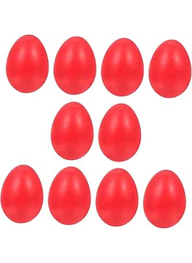 Handmade Wooden Easter Eggs Set of 10 Safe DIY Decor for Crafting Painting Play - Image 1