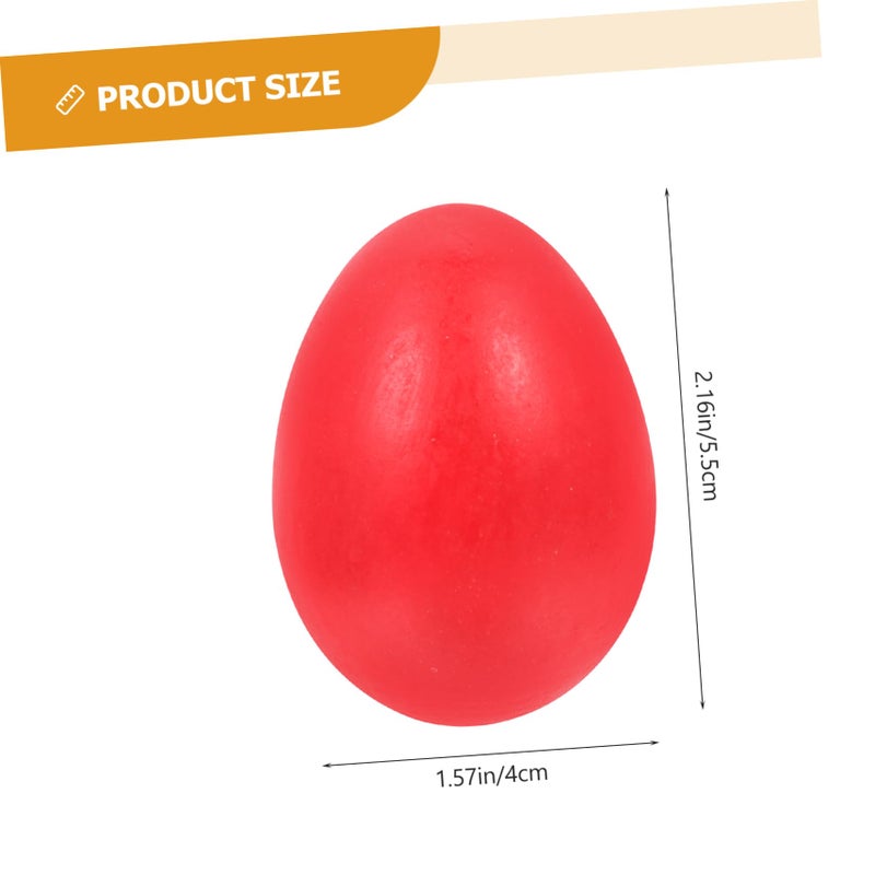 Handmade Wooden Easter Eggs Set of 10 Safe DIY Decor for Crafting Painting Play - Image 3