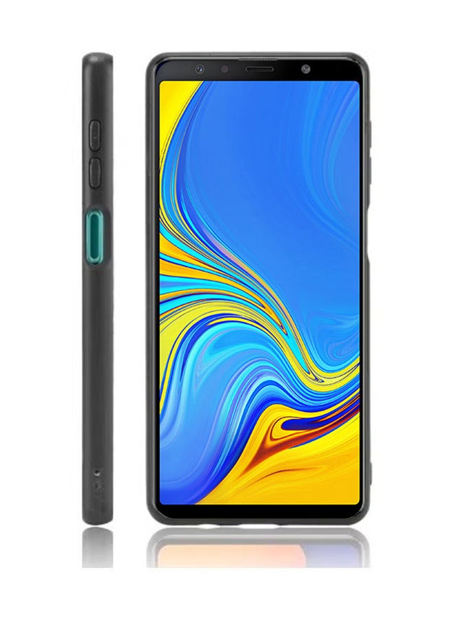 Tolwak Samsung Galaxy A7 (2018) Protective Case Cover Autumn Leaves Art - Image 2