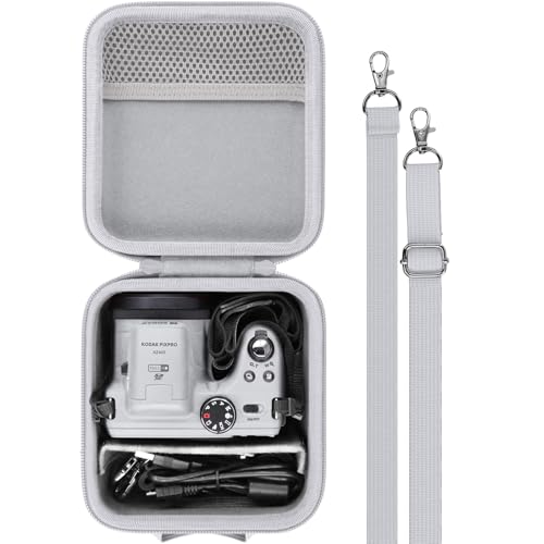 Baval Camera Case Compatible with KODAK PIXPRO AZ405/AZ425/AZ255/AZ401/AZ528 Digital Camera Vlogging Camera,White Case - Image 1