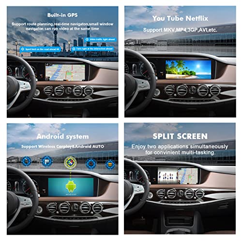 CUSP 2025 Wireless Car Play AI Box Android 8 Core 4G+64G+SIM Play Store Auto GPS Video Adapter Split Screen WiFi YouTube,Only for OEM Wired CarPlay Cars (for Factory Wired Car Play - Image 4