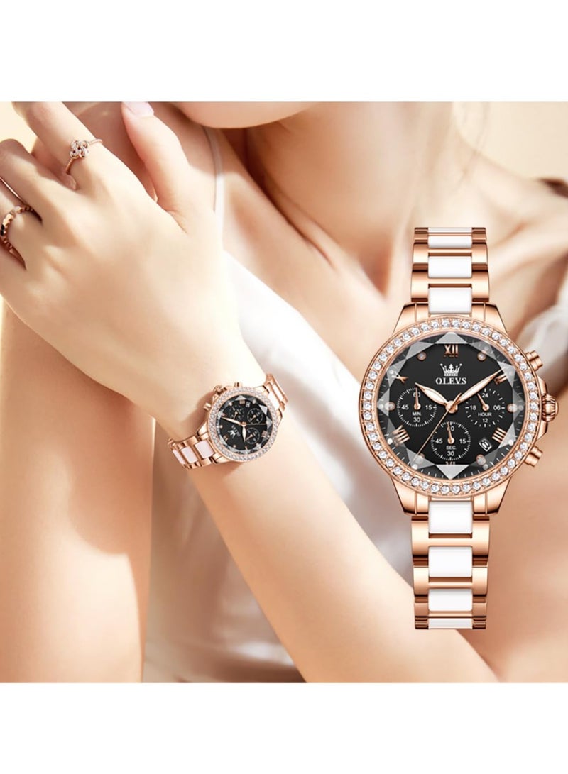 OLEVS Quartz Ceramic Ladies Watch 9999 - Image 1