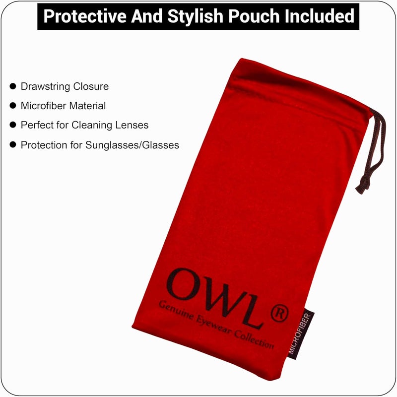 OWL Kids Clear Lens Glasses UV Protection for Children, Colorful Frames Fun Pretend Play Eyewear Non Prescription - Image 3