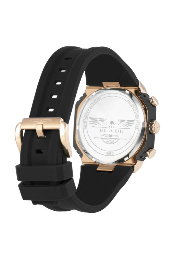 BLADE Wings Crimson 3668G5QNN SS & Silicone Strap Multifunction Men's Watch - Image 2