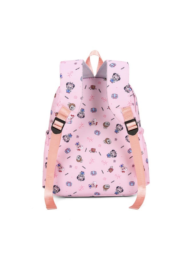 general Labubu cartoon backpack meal bag satchel pencil case four-piece children's backpack cute student school bag large-capacity boys and girls backpack - Image 4