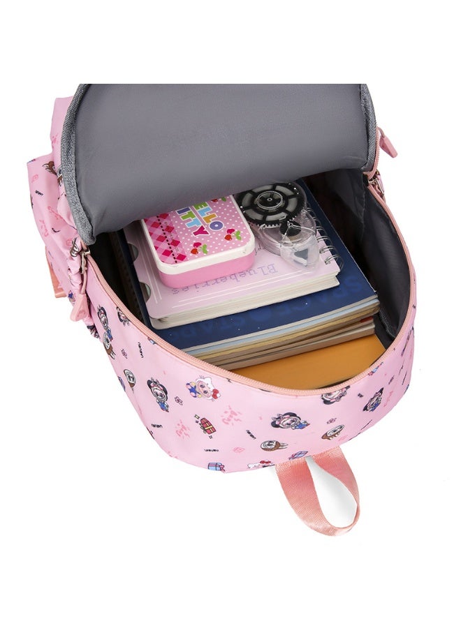 general Labubu cartoon backpack meal bag satchel pencil case four-piece children's backpack cute student school bag large-capacity boys and girls backpack - Image 5