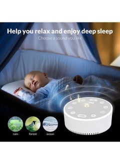Bukela White Noise Machine, Rechargeable Sound Machine for Sleeping, 6 Soothing Sounds, 2 Night Lights  - Image 3
