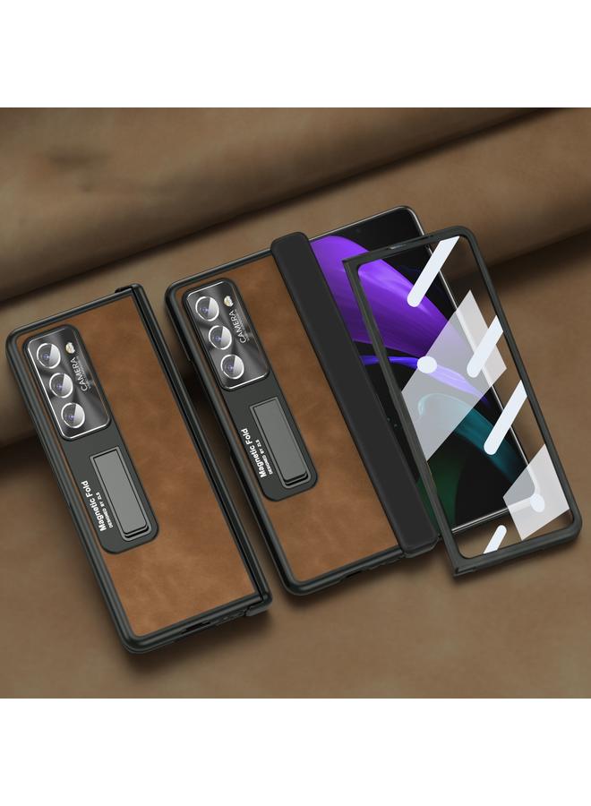 اس-توب جراب لهاتف Samsung Galaxy Z Fold2 5G، جراب هاتف Napa Texture شامل - Image 2