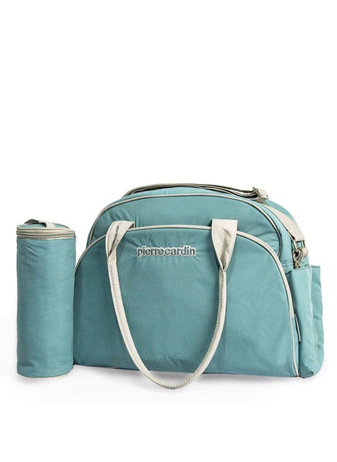 pierre cardin - Pierre Cardin Deluxe Diaper Bag with Bottle Holder PB88171 Aqua - Image 1