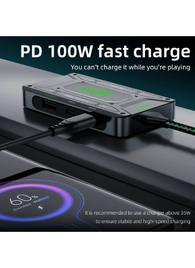 piva - PIVA DS7 PRO Type C 32-bit audio 7 ports support charging up to 100 watts with an additional cable to broadcast the device to the screen - Image 1