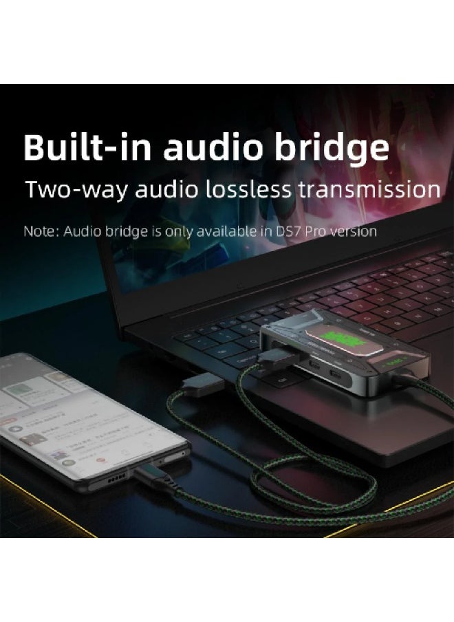 piva - PIVA DS7 PRO Type C 32-bit audio 7 ports support charging up to 100 watts with an additional cable to broadcast the device to the screen - Image 1